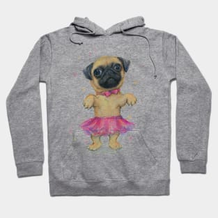 Pug in a Tutu Hoodie